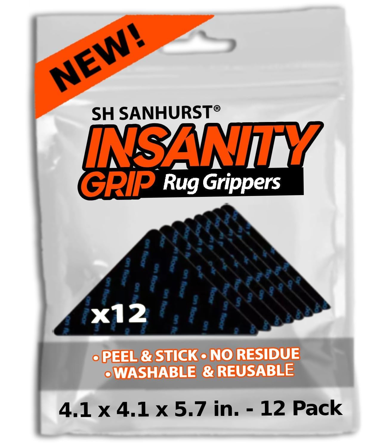 Amazon.com: Insanity Grip 12 Pcs Rug Tape Hardwood Floors No